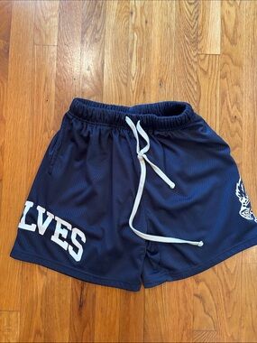 Darc Sport Wolves Club Classics Navy Mesh Athletic Shorts 320 of 1000 Size Small